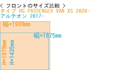 #タイプ HG PASSENGER VAN XS 2020- + アルテオン 2017-